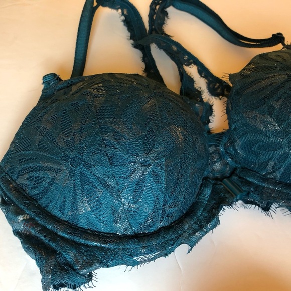 Victoria’s‎ Secret PINK Date Racerback Bra Teal - Picture 3 of 7
